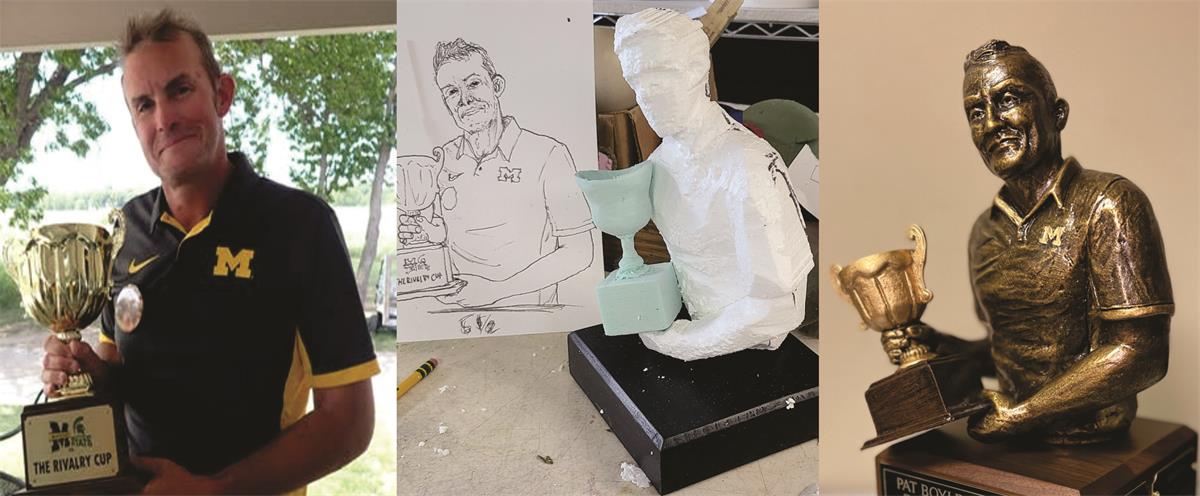 Progression of Bust Created with One Photo